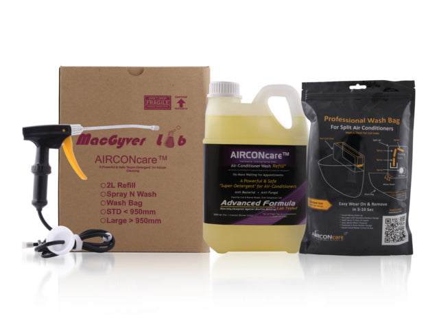 AIRCONcare Air Conditioner Cleaning Kit One / Air Conditioner Cleaner for Split Ductless by MacGyver Lab