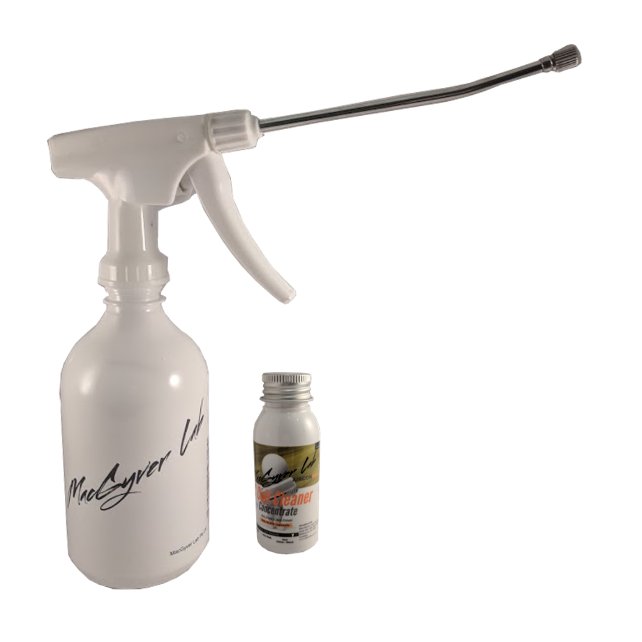 AIRCONcare Organic Non-Toxic Air Conditioner Cleaner x 1 Standard Wash (500ml of Air Conditioner Coil Cleaner Mixed) by MacGyver Lab