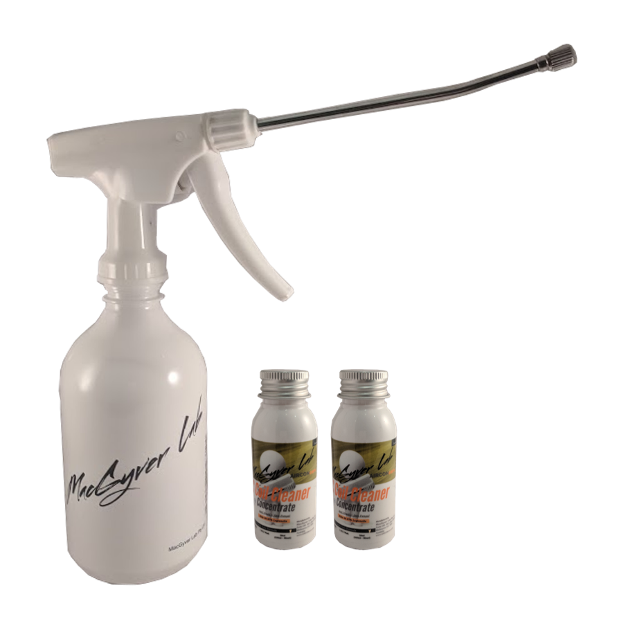 AIRCONcare Air Conditioner Cleaning Kit Concentrate 2 x Standard Wash (1 Litre of Air Conditioner Coil Cleaner Mixed)