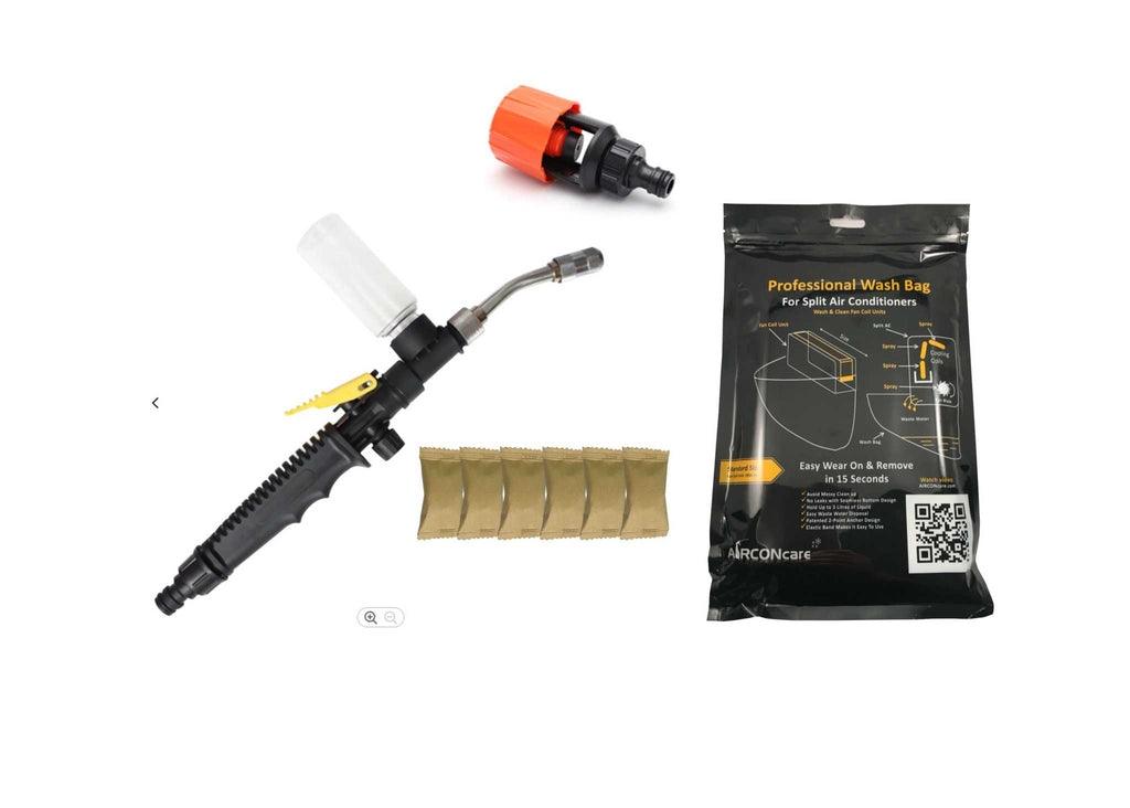 AIRCONcare ProTAB Jet-Wash Air Conditioner Cleaning Kit (Clean up to 6x AC Wall Units / Compressor)